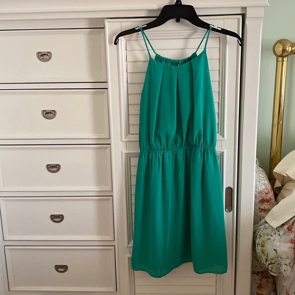 Pink Owl Brand, green sundress